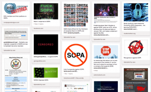 SOPA Pinterest Board