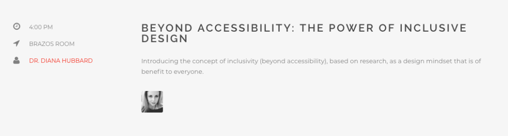 Inclusive design presentation