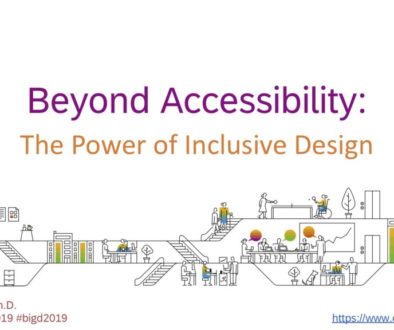 Title screen of Beyond Accessibility presentation